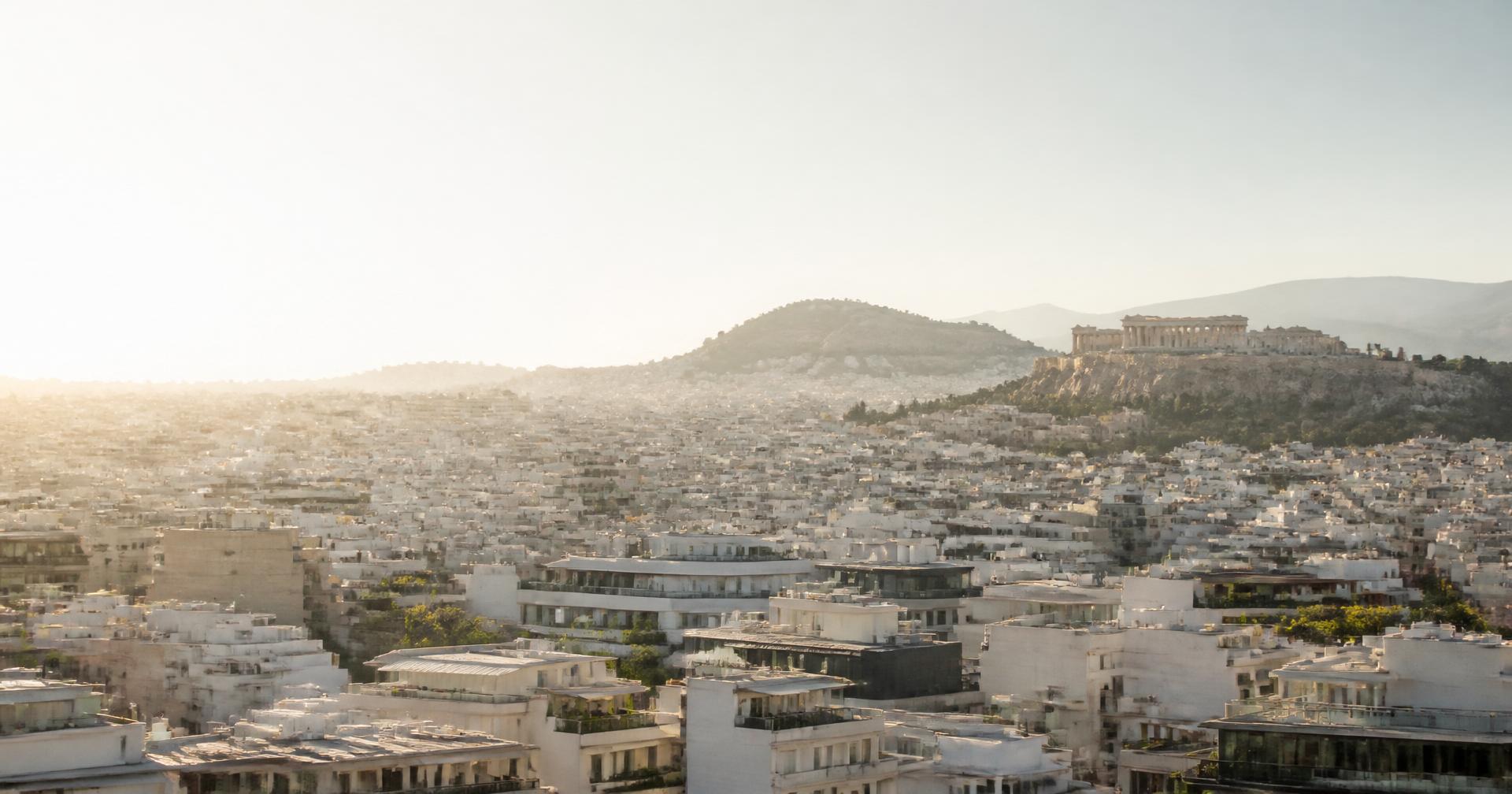 Πρωινή άποψη της Αθήνας με την Ακρόπολη